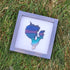 Mini Sebago Lake Aurora Framed Sign-Gray